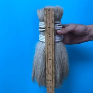 Washed goat hair for wigs