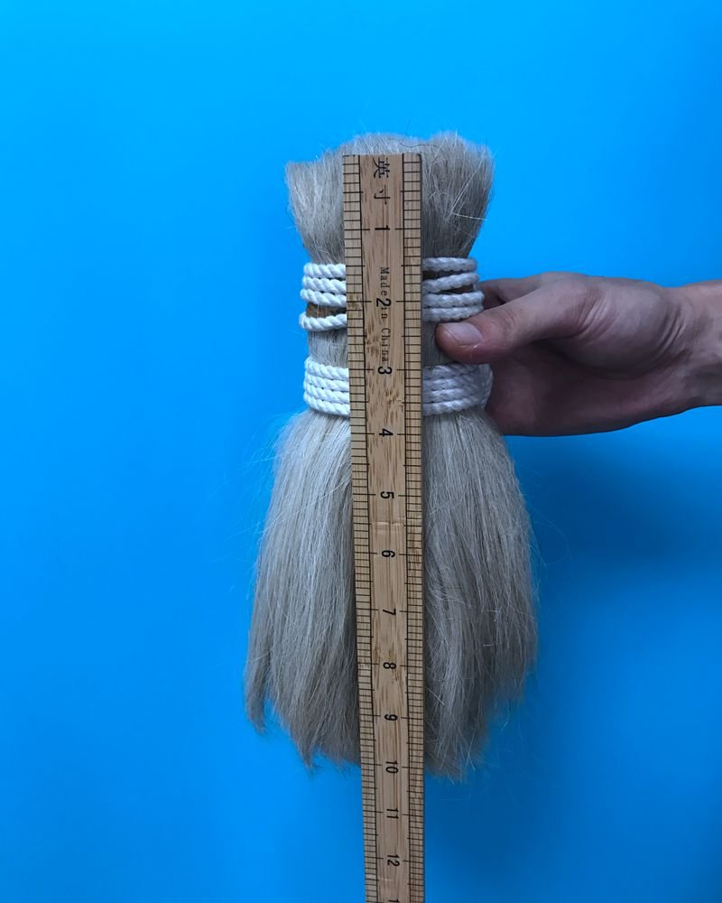 Washed goat hair for wigs