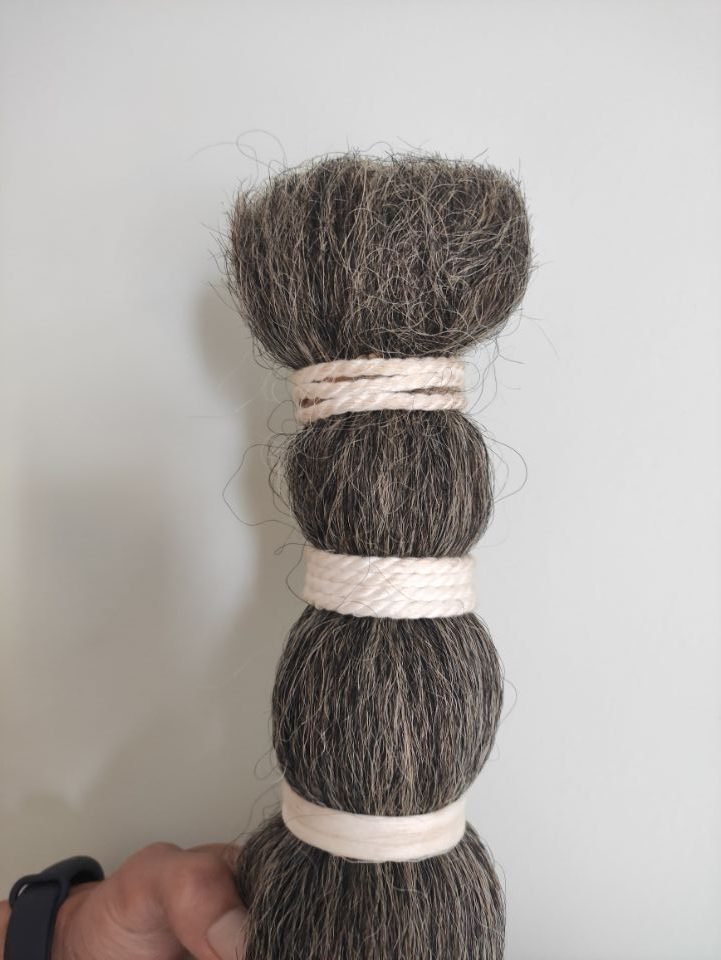 Natural Grey Yak hair - 图片 5